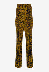 Cheetah Print Silk Pants