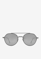 Dior Homme DiorBlack Suit Oval-Shaped Sunglasses Gray DM40112U@5412CGREY