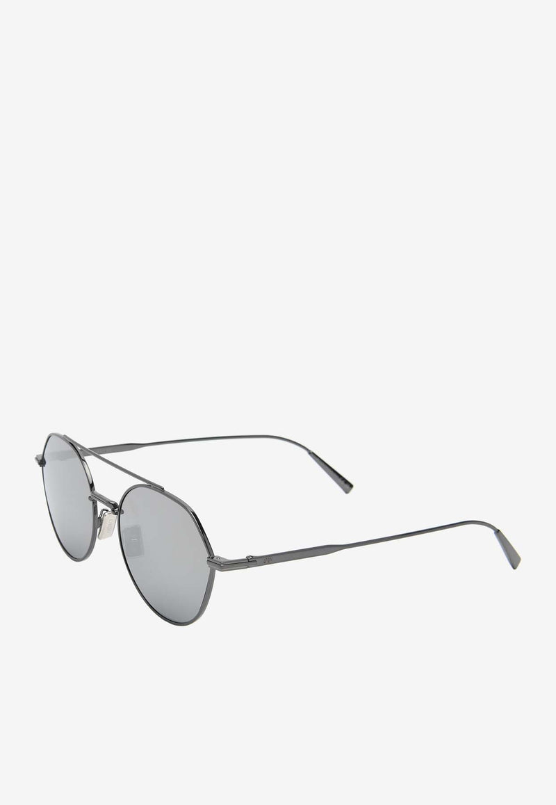 Dior Homme DiorBlack Suit Oval-Shaped Sunglasses Gray DM40112U@5412CGREY