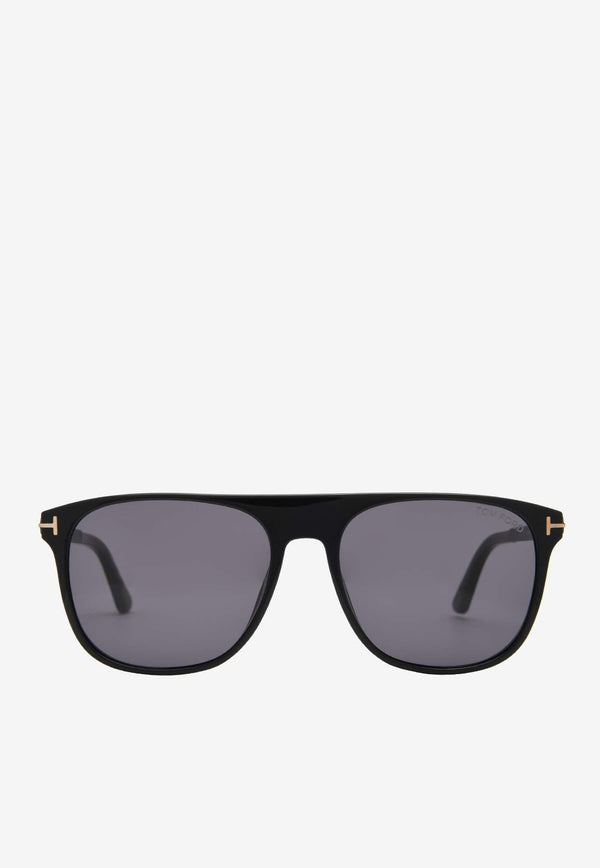 Tom Ford Lionel Square-Shaped Sunglasses Gray FT110501A55BLACK