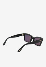 Tom Ford Mikel Square-Shaped Sunglasses Gray FT108501A54BLACK