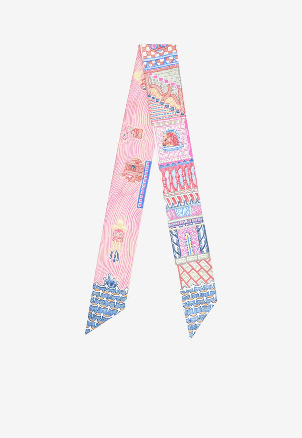 Hermès Super Silk Quest Twilly Pink H064011S-06