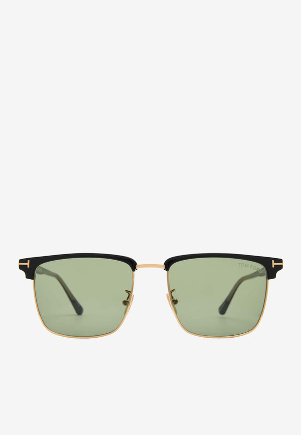 Tom Ford Hudson Square Sunglasses Green FT0997-H01N55GREEN