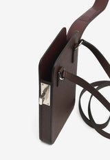 Hermès Hac a Box Phone Case in Rouge Sellier Epsom with Palladium Hardware