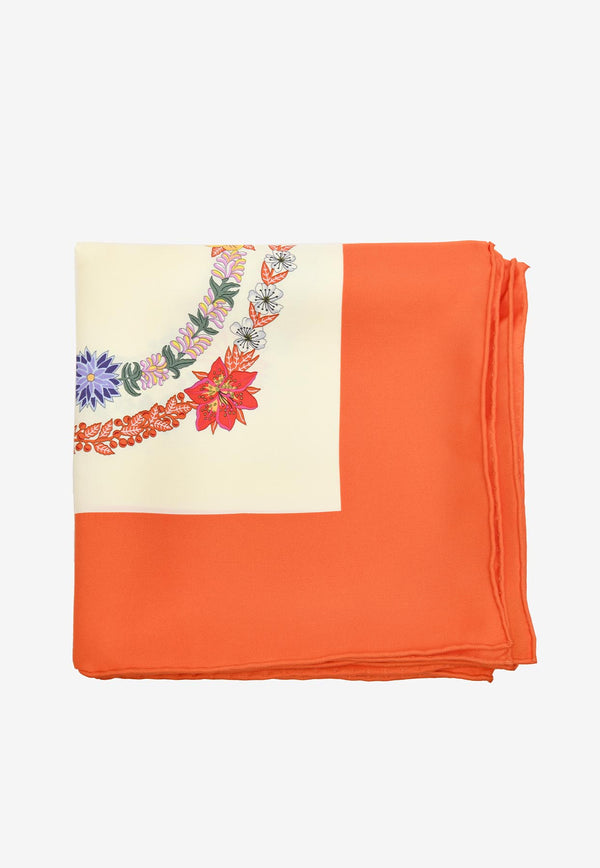 Hermès Brides de Gala en Fleurs Scarf Multicolor H004192S-04