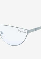 Fendi Fendi Cut-Out Cat-Eye Sunglasses Light Blue FE40138U-6285VBLUE