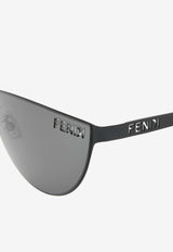 Fendi Fendi Cut-Out Cat-Eye Sunglasses Gray FE40138UBLACK