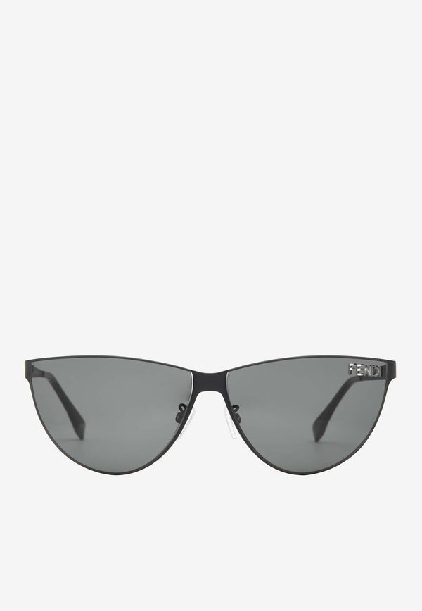 Fendi Fendi Cut-Out Cat-Eye Sunglasses Gray FE40138UBLACK