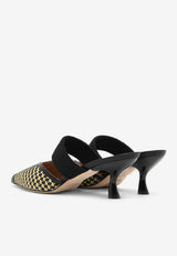 Malone Souliers Manu 45 Pointed Mules MANU45-3BLACK