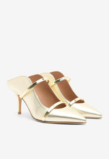 Malone Souliers Maureen 70 Leather Mules MAUREEN70-391GOLD