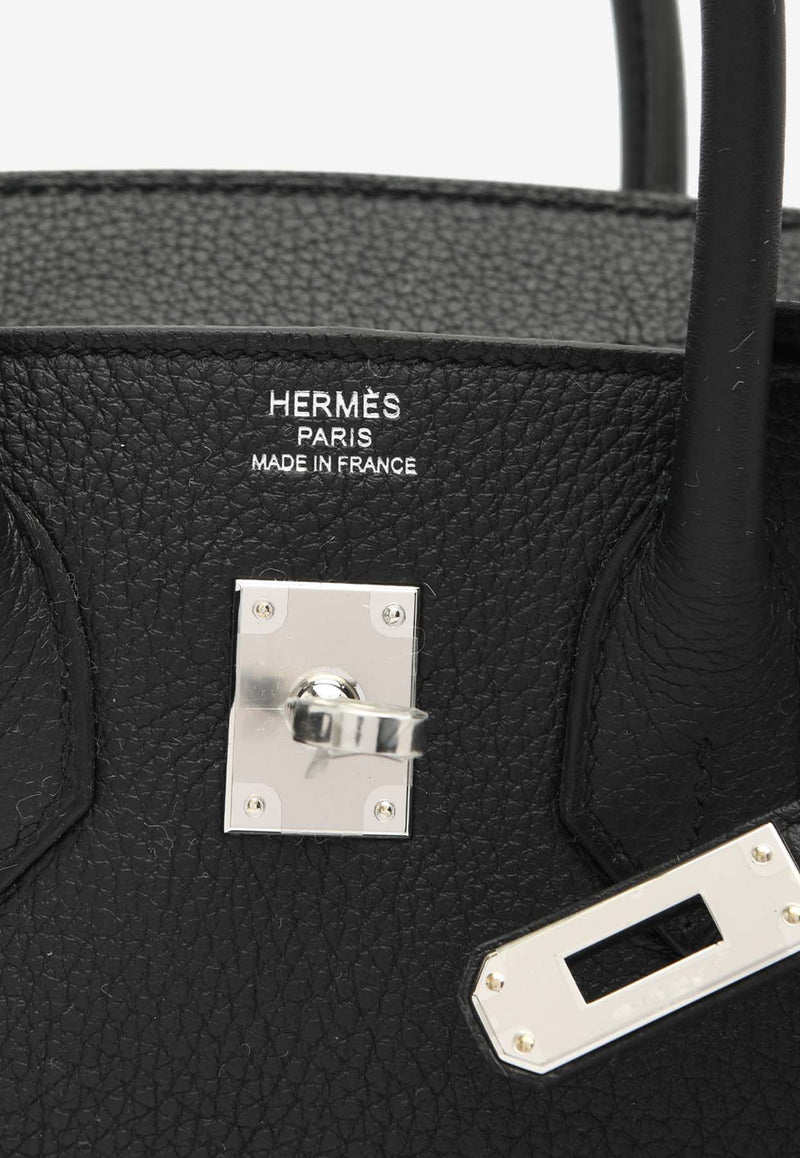 Hermès Birkin 25 in Black Togo Leather with Palladium Hardware