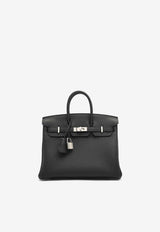 Hermès Birkin 25 in Black Togo Leather with Palladium Hardware