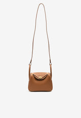 Mini Lindy 20 in Gold Clemence Leather with Gold Hardware