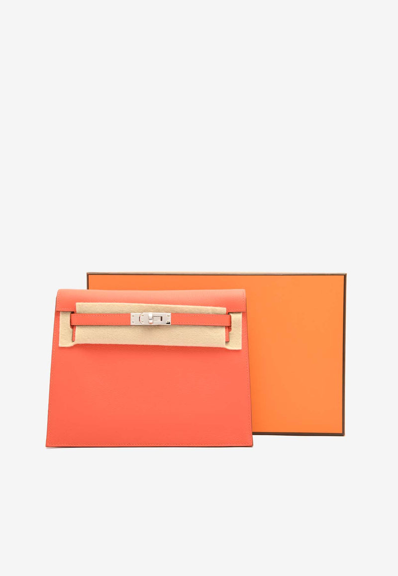 Hermès Kelly Danse in Orange Field Evercolor Leather with Gold Hardware