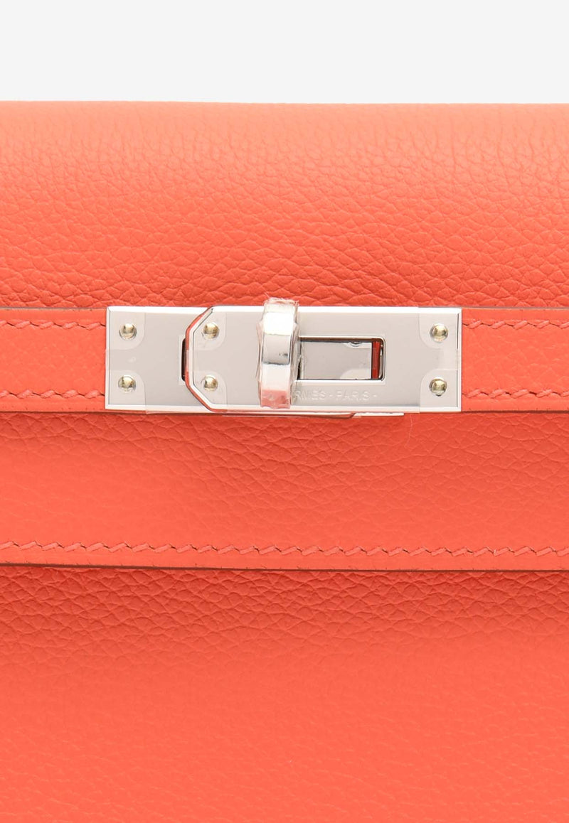 Hermès Kelly Danse in Orange Field Evercolor Leather with Gold Hardware