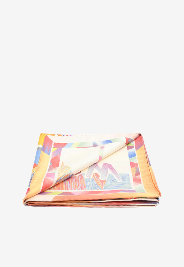 Wow Marble Silk Scarf