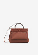 Hermès Herbag Zip Retourne 31 in Rouge H Militaire Canvas and Rouge H Hunter with Gold Hardware