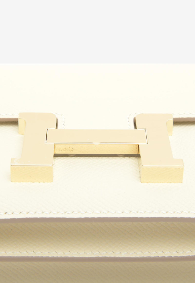 Hermès Constance 18 in Craie Epsom with Permabrass Hardware