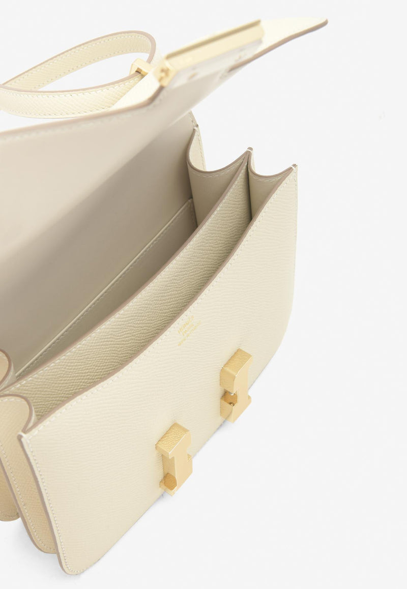 Hermès Constance 18 in Craie Epsom with Permabrass Hardware