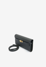 Hermès Kelly To Go Wallet in Black Epsom Leather in Gold Hardware