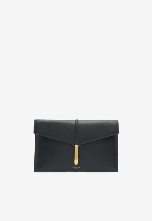 DeMellier London Tokyo Leather Clutch N120BLACK