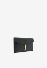 DeMellier London Tokyo Leather Clutch N120BLACK