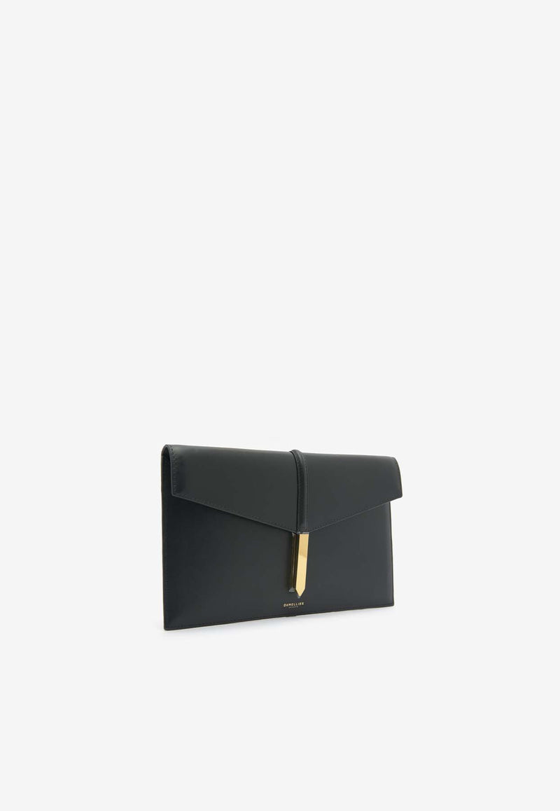 DeMellier London Tokyo Leather Clutch N120BLACK