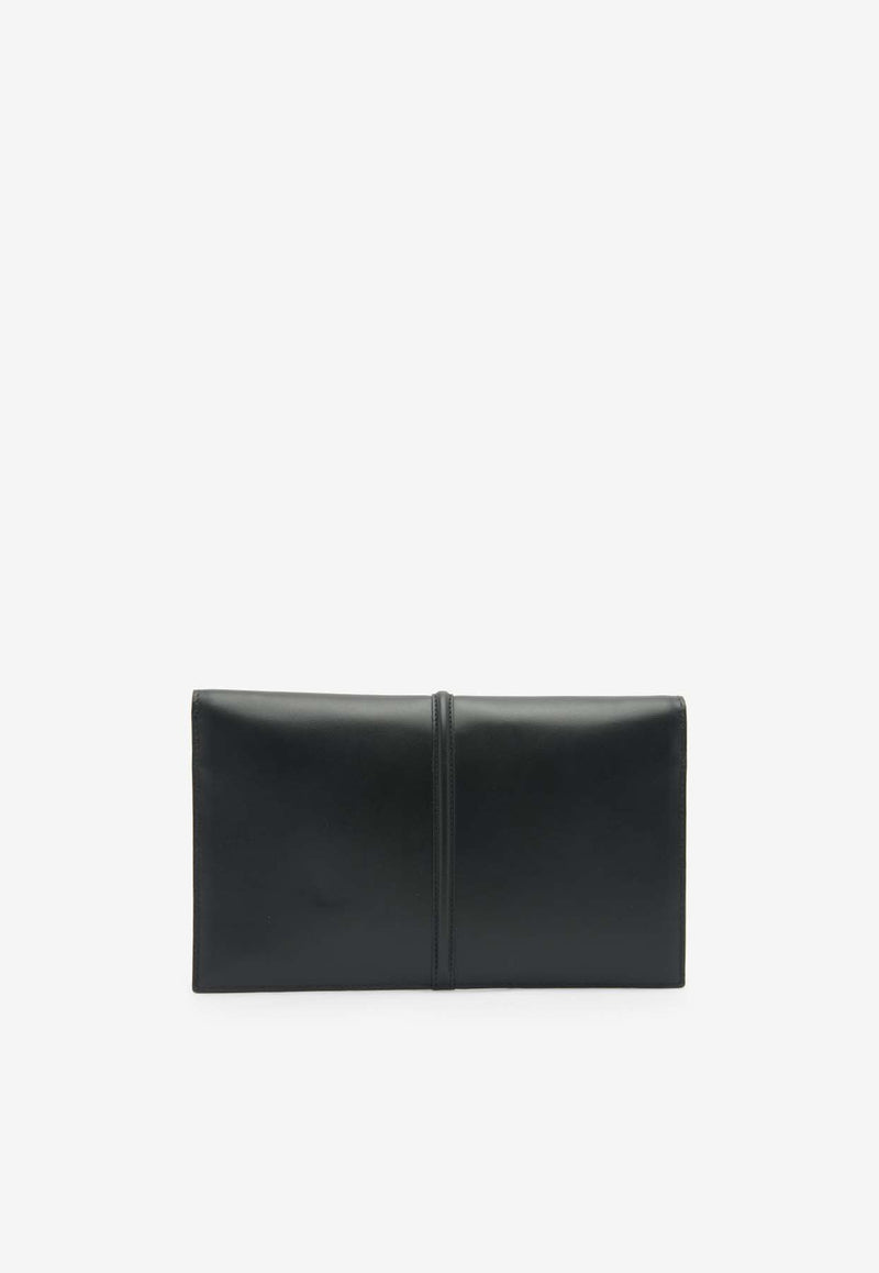 DeMellier London Tokyo Leather Clutch N120BLACK