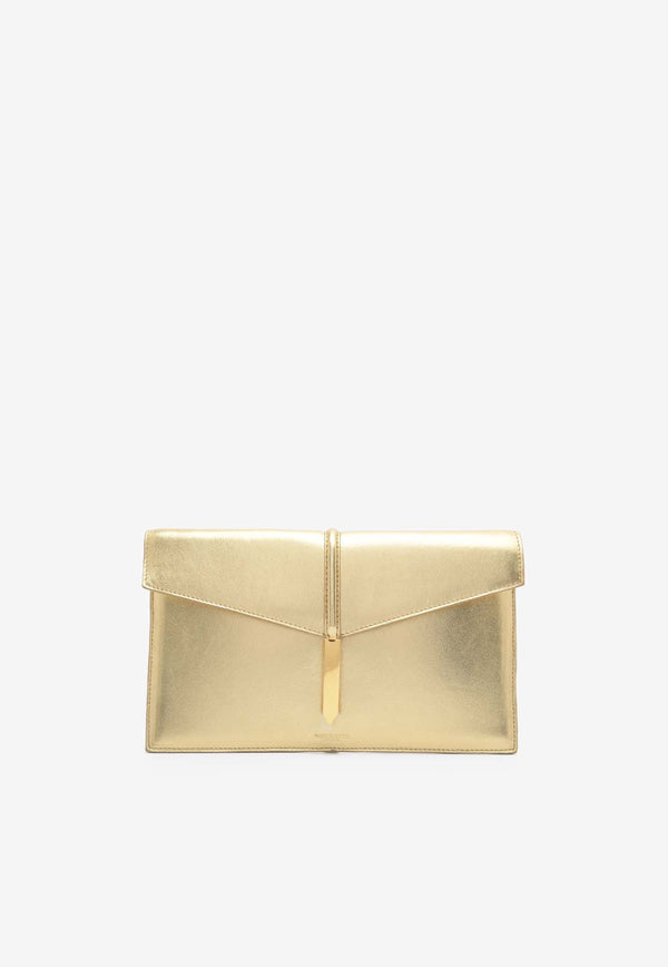 DeMellier London Tokyo Leather Clutch N120GOLD