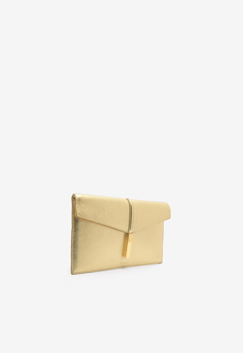 DeMellier London Tokyo Leather Clutch N120GOLD