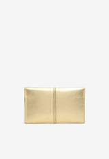 DeMellier London Tokyo Leather Clutch N120GOLD