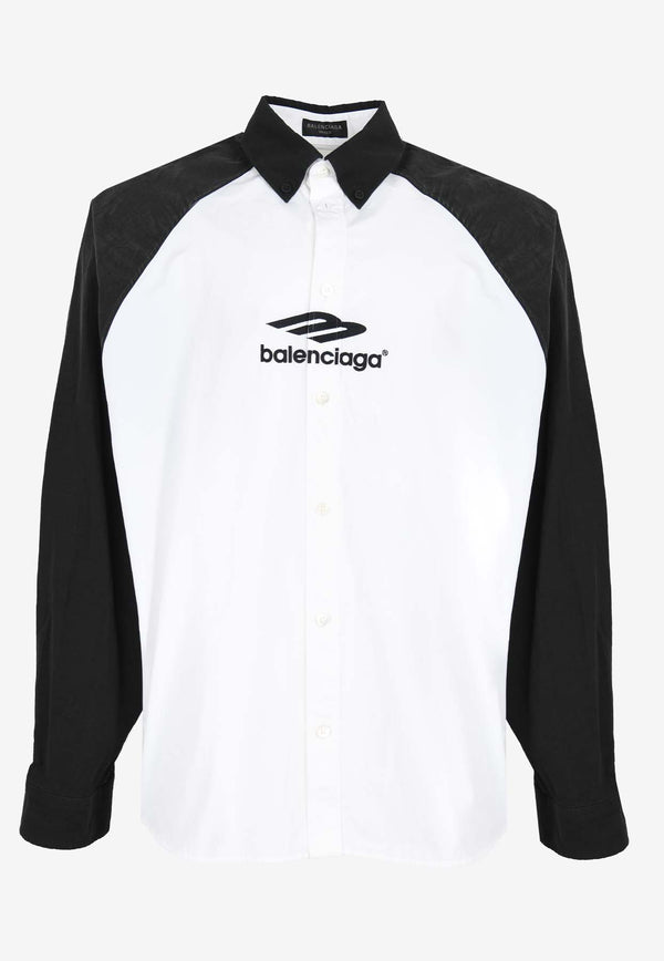Balenciaga 3B Sports Bi-Color Shirt Monochrome 738841BLACK/WHITE