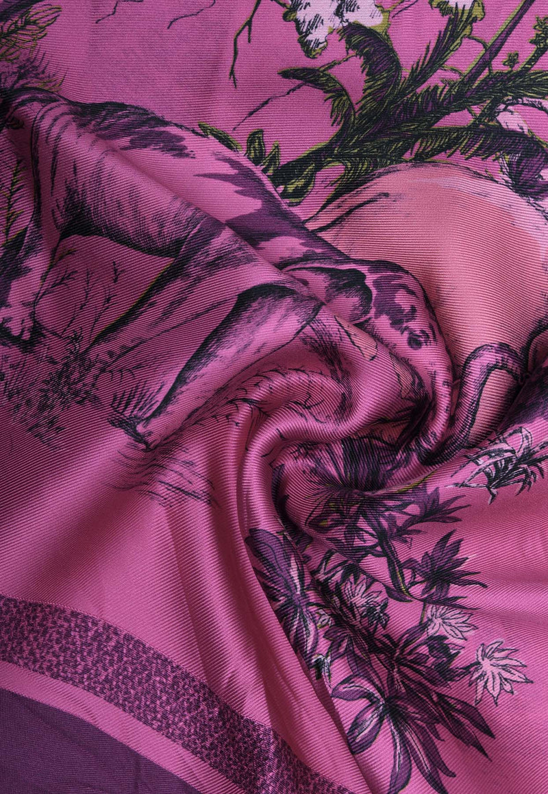 Dior Animal Patterns Silk Scarf