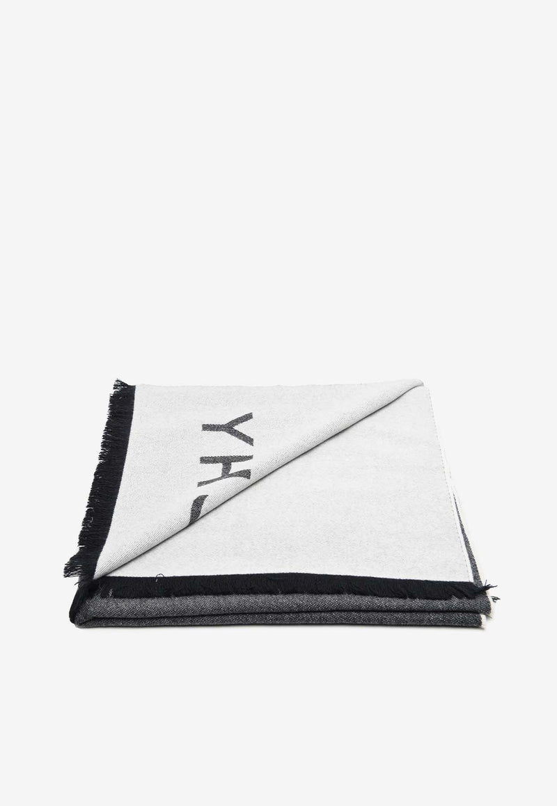 Givenchy Logo Wool and Silk Scarf GW7020J57785GREY