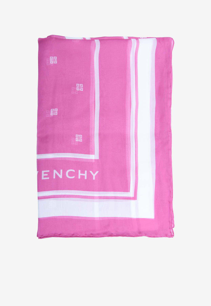 Givenchy 4G Logo Silk Scarf GW7020SS1903PINK