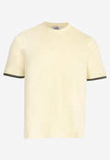 Piqures Sellier Collar T-shirt