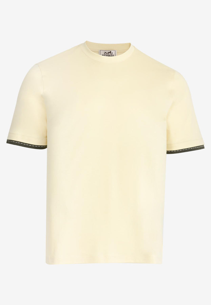 Piqures Sellier Collar T-shirt
