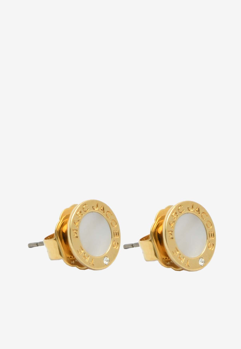 The Medallion Mop Stud Earrings – THAHAB KW