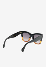 Celine Bold 3 Dots Square Sunglasses CL4004IN-5005KBROWN MULTI