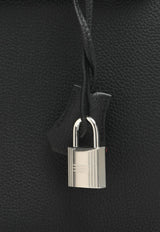 Hac A Dos PM Backpack in Black Togo with Palladium Hardware