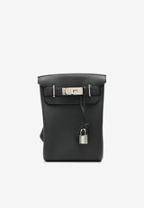 Hac A Dos PM Backpack in Black Togo with Palladium Hardware