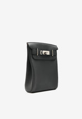 Hac A Dos PM Backpack in Black Togo with Palladium Hardware