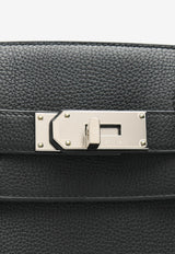 Hac A Dos PM Backpack in Black Togo with Palladium Hardware