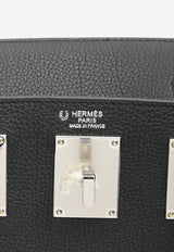 Hac A Dos PM Backpack in Black Togo with Palladium Hardware