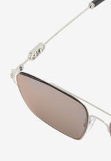 Fendi O'Lock Square Sunglasses FE40090U-5616USILVER