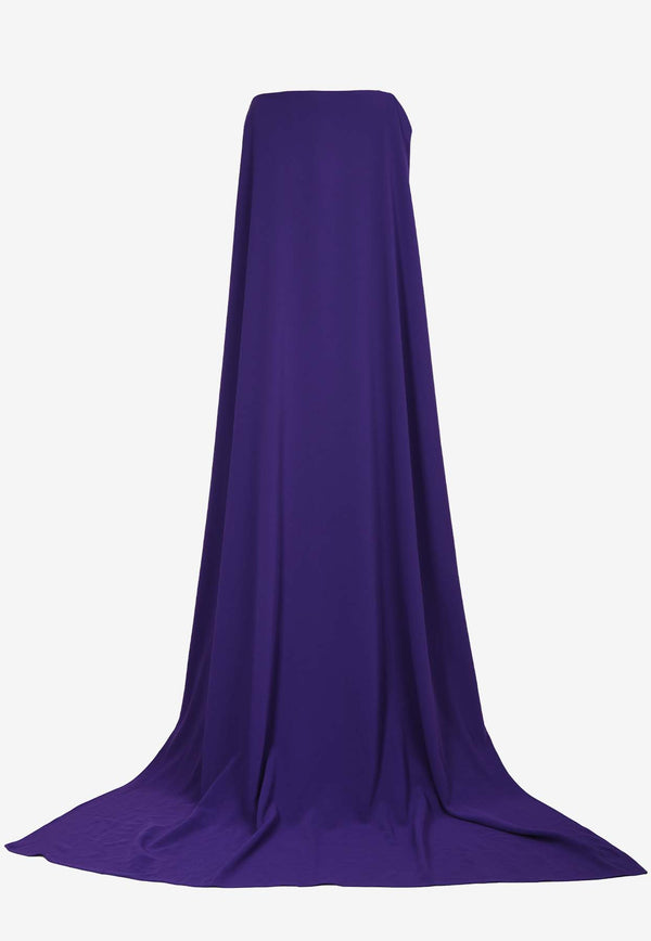 Solace London Kaila Maxi Cape Dress Purple OS40021PURPLE