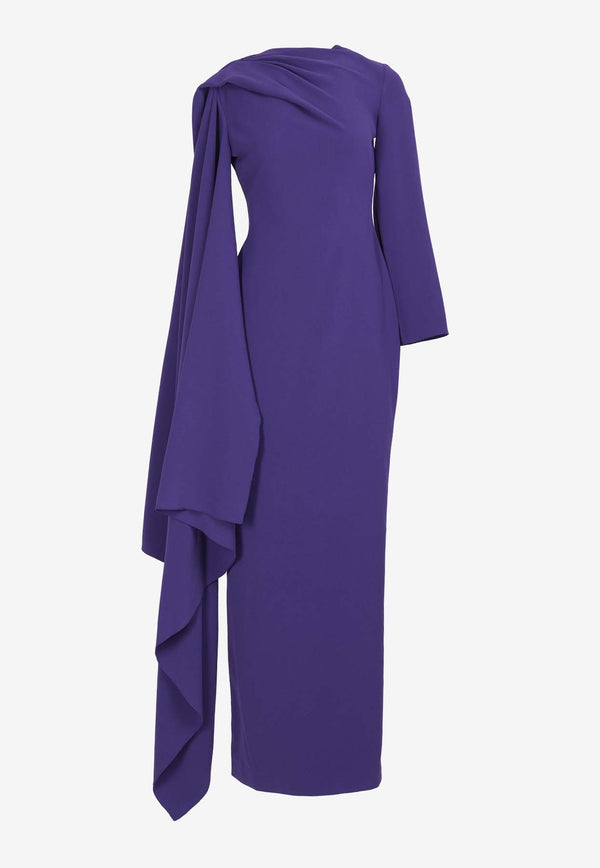 Solace London Lydia Maxi Dress Purple OS35021PURPLE