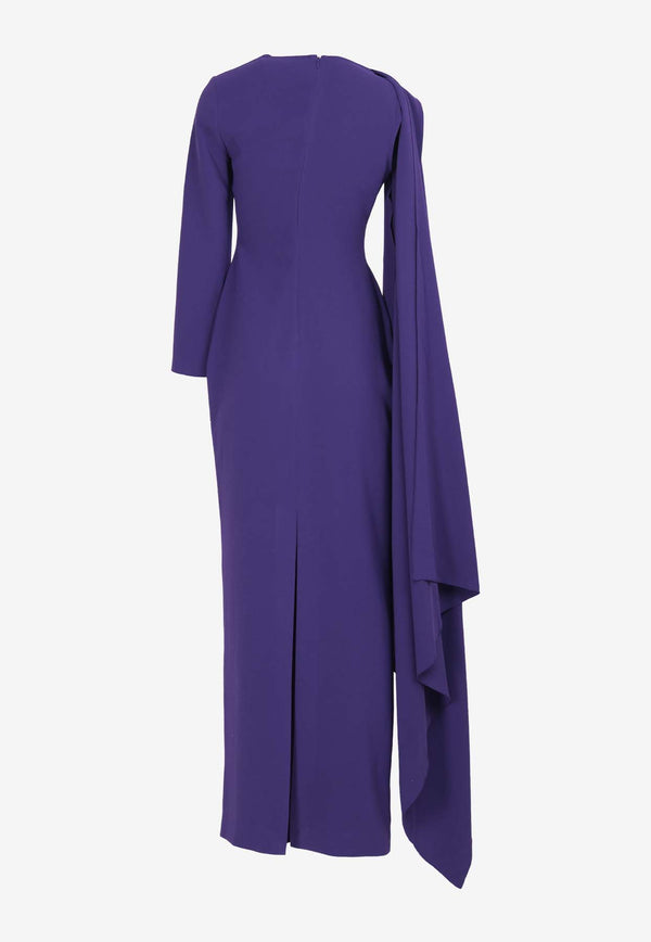 Solace London Lydia Maxi Dress Purple OS35021PURPLE