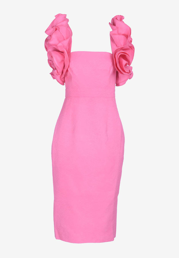 Mossman The Tea Party Midi Dress Fuchsia M92818FUCHSIA