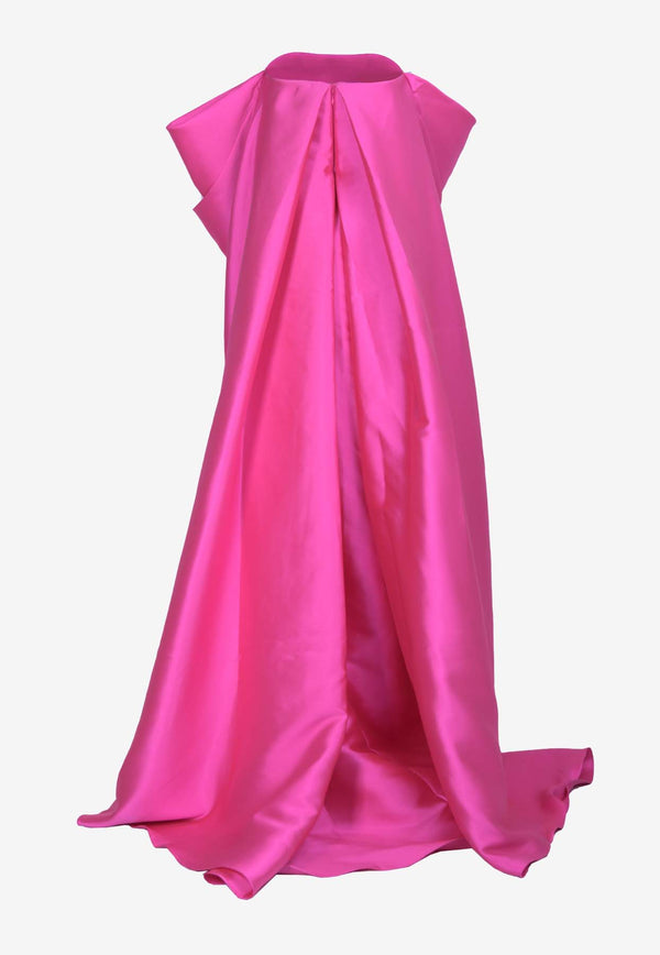 Solace London Kyla Off-Shoulder Maxi Dress Pink OS37001PINK